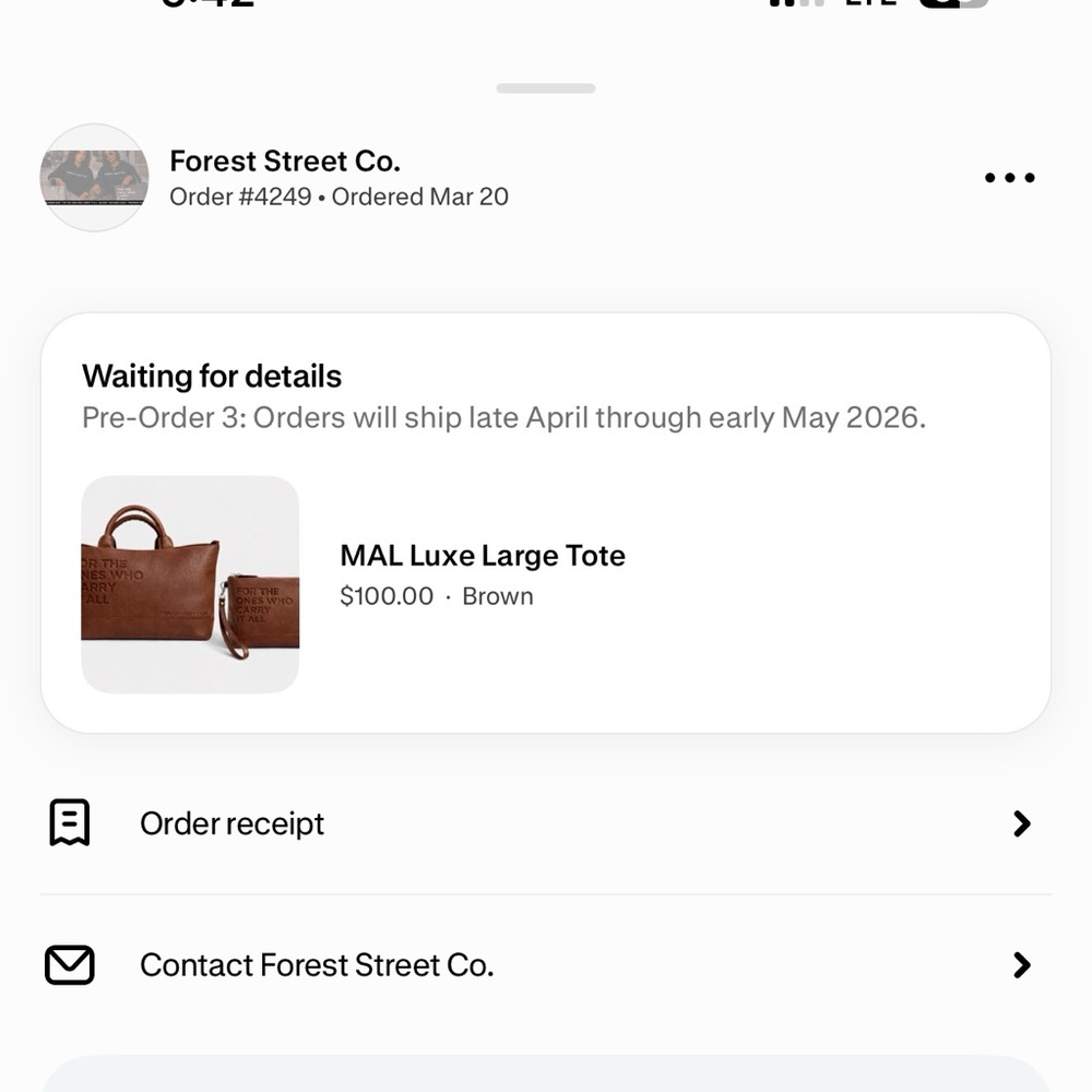 Brown Leather Tote Bag